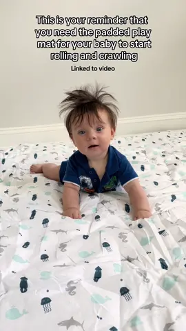 This is such a thick playmat, perfect for when baby is learning to roll and crawl! Can be used indoors or outdoors! #playmat #infant #baby #babyrolling #crawling #babcrawling #crawlingmat #rollingmat @biloban #biloban #bilobanplaymat #bilobanbabybedding @biloban.us 