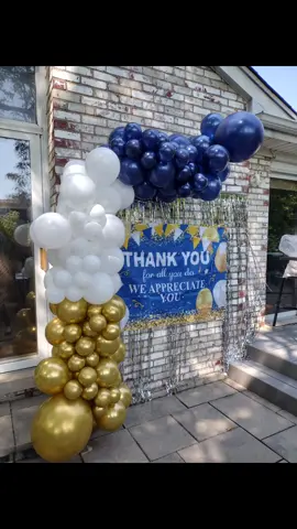 Employee appreciation event #vickyssweetdecor #balloons #employeeappreciation #balloondecor #balloongarland #thankyou #fyp #partydecor #trending #balloonsdecoration 