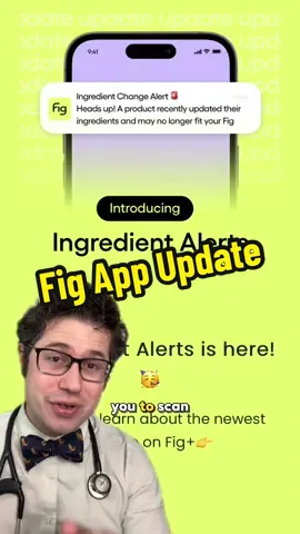 #Ad If you have a food allergy, intolerance, celiac disease or any dietary restriction, then you should check out the @Fig App! They now have a new feature thay alerts you to ingredient changes and FDA recalls about the foods that you are trying to avoid. #figpartner #food #allergies #tiktokdoc #LearnOnTikTok 