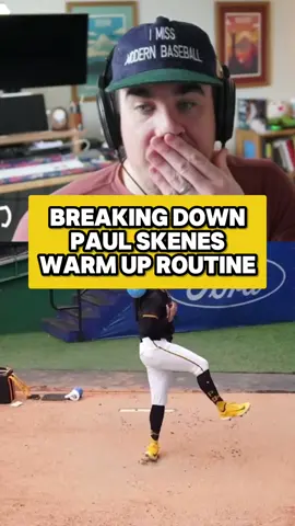 Paul Skenes warmup routine breakdown #MLB #baseball #pitching 