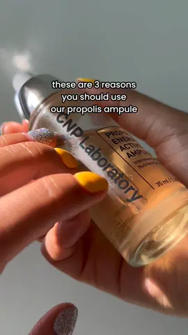 wym you're not using propolis yet??🧐✨ Discover more about our #sensitiveskinsavior on @amazon 💛 #glassskin #kbeauty #koreanskincare #propolis #ampoule #tiktokmademebuyit  #cnp #cnplaboratory 