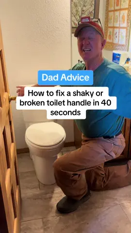 That easy! How to fix a broken or shaky toilet handle. First check the essy solution and even if you have to replace it, it’s so easy. Love, Dad