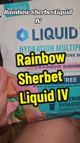 This is my new favorite flavor!!! I love liquid IV especially in this heat!!! But this flavor is top tier delicious and sugar free!! 10/10 on the yum scale #liquidiv #rainbowSherbet #hydration #Summer #poolsidedrink #beachdrink #ttsacl 