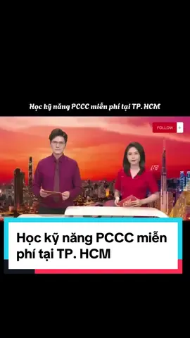Học kỹ năng PCCC miễn phí tại TP. HCM#vumanhcuong #mcvumanhcuong #htv #60s #nguoiduatintv @MC Vũ Mạnh Cường 