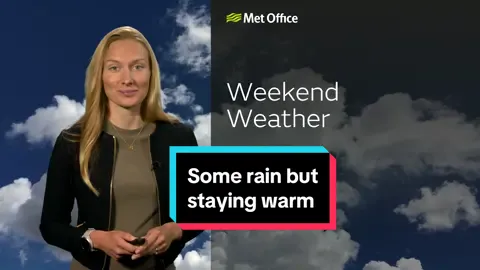 Some rain but warm for most this weekend 👀 #EduTok #LearnOnTikTok #WeekendWeather #UKWeather #Rain #Sun
