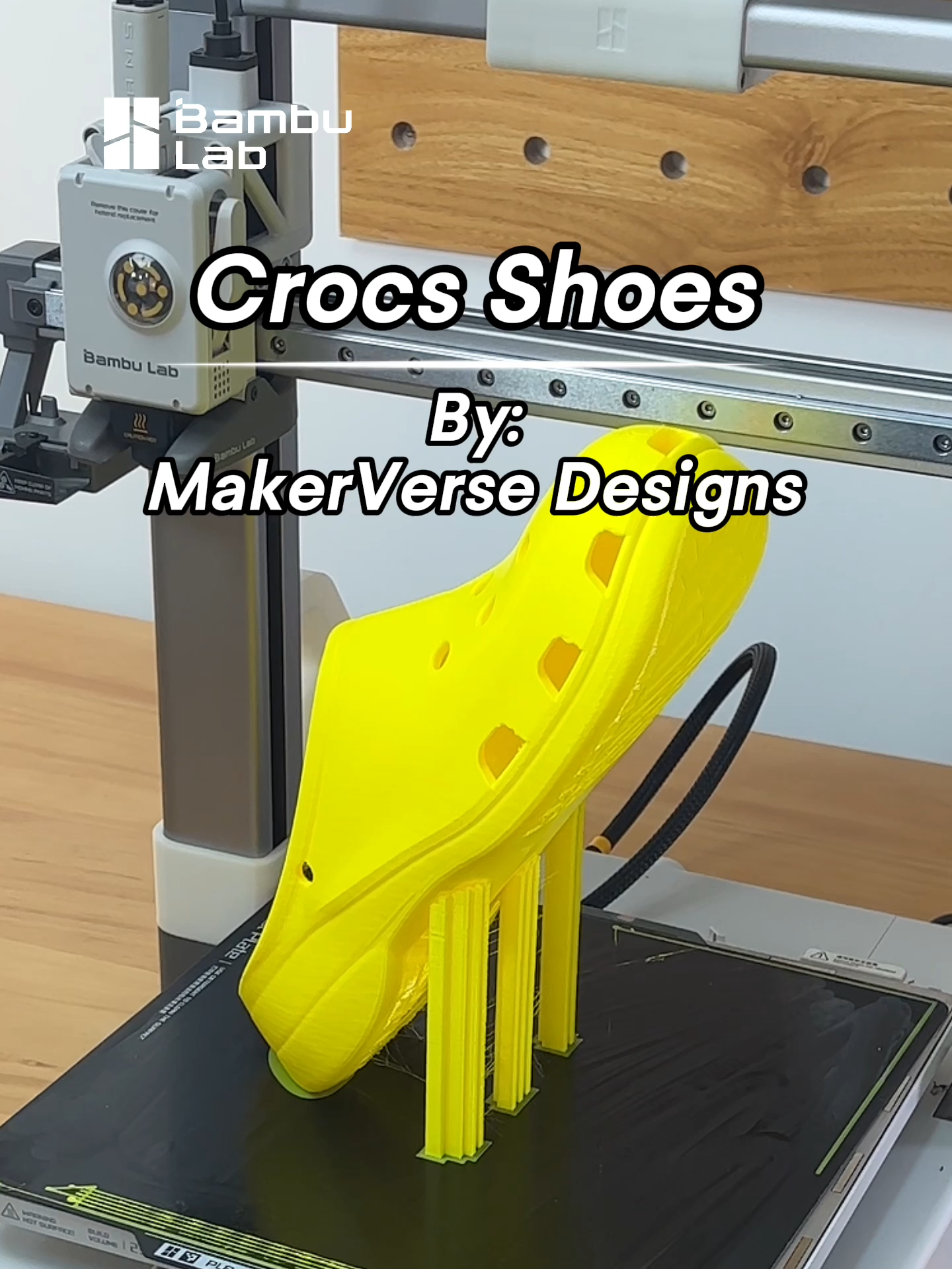 Crocs Level Up! ☀️ Your Summer OOTD Awaits Customize your Crocs with next-level fashion! Not only can you deck them out with your fave charms, but you can even 3D print custom designs with Bambu Lab! Model: Crocs Shoes - Fully 3d-printed Designed by MakerVerse Model file from MakerWorld. #bambulab #3dprintinglife #3dprinting #3dprinter #crocs