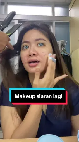 Akhirnyaa ada yg pas dengan keadaan wajahku yg oily ini😭🩷🩷 #makeuptutorial #makeupsiaran #newsanchor 