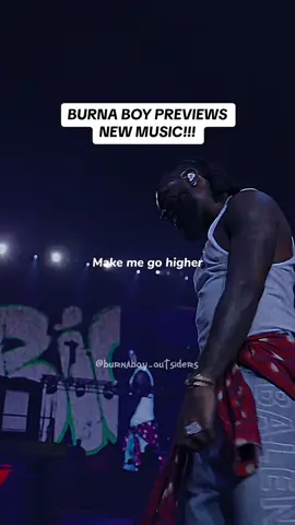 BURNA BOY PREVIEWS NEW MUSIC!!! OUT SOON 😮‍💨🦍.                                        #burnaboy #outsiders #newsong #fyp 