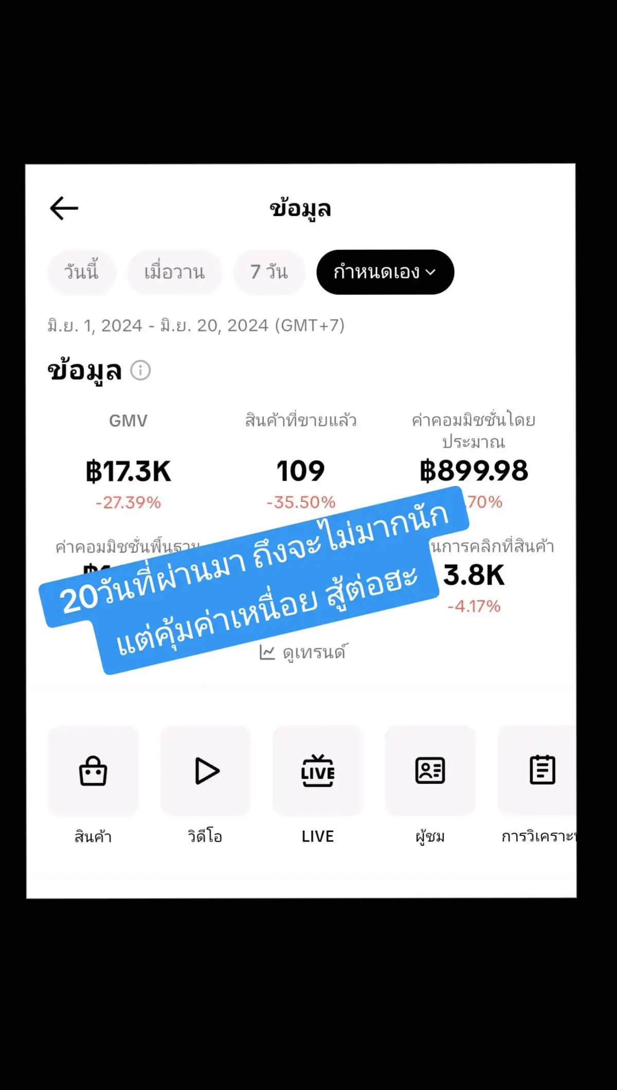 #นายหน้าtiktokshop  #ค่าคอมนายหน้าtiktok  #สไปรท์บางปรอง 💙🥰