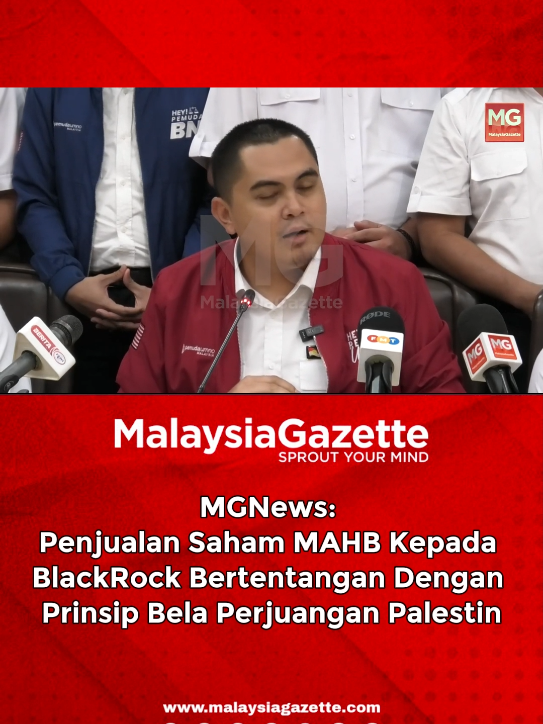 Ketua Pergerakan Pemuda UMNO, Dr Muhamad Akmal Saleh, berkata penjualan sebanyak 30 peratus saham itu amat bertentangan dengan pendirian Malaysia selama ini yang mendokong perjuangan Palestin dan pada masa sama, akan mendedahkan aset berkepentingan nasional dan awam kepada pihak yang rapat serta mempunyai simpati kepada agenda Zionis.   #PemudaUMNO #BlackRock