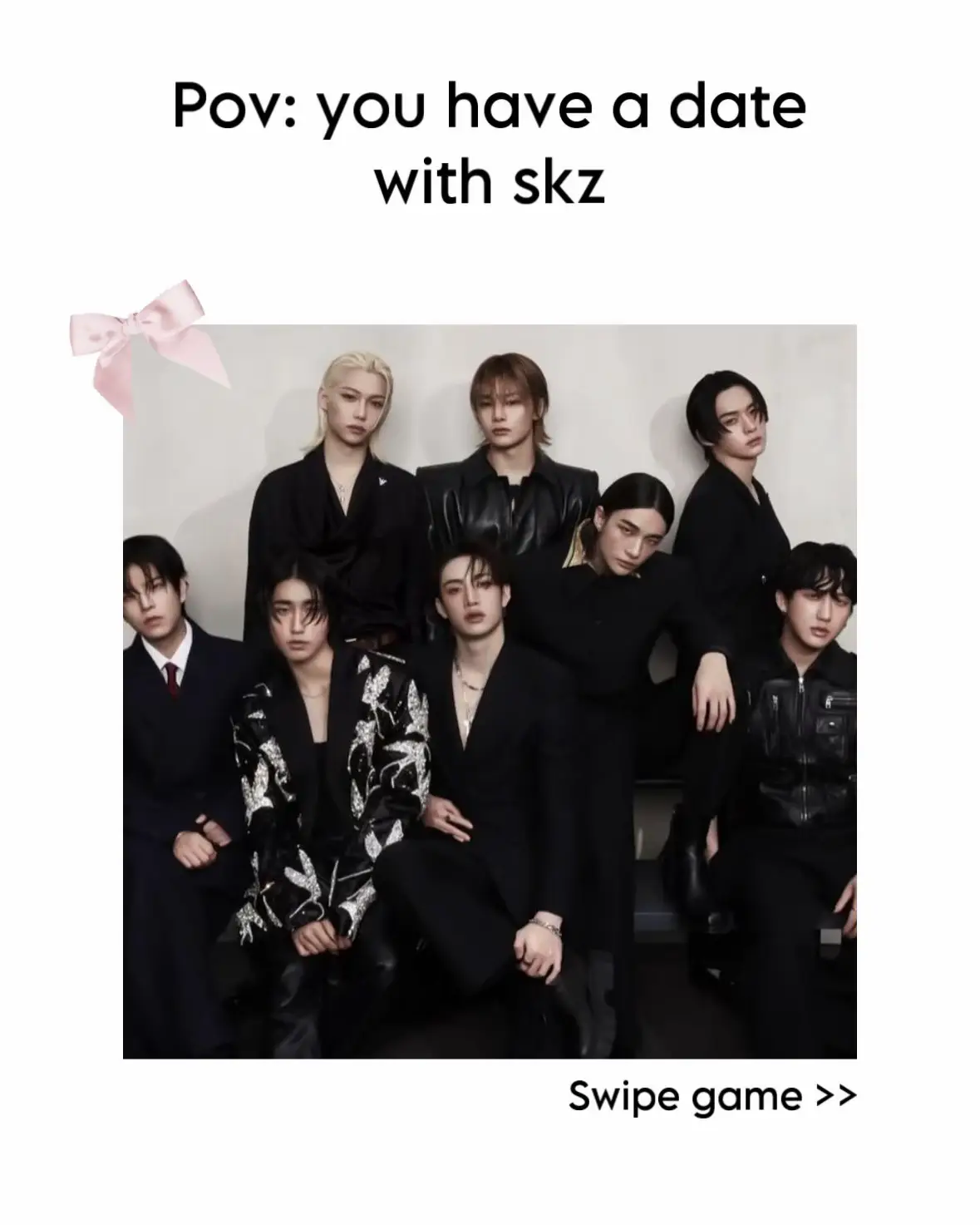 #skz #straykids #skz4thgenleaders #swipegame #fyp #lovestay #스트레이키즈 #bangchan #leeknow #changbin #hyunjin #hanjisung #felix #seungmin #jeongin #straykidsstay #skzstay #swipegamepick #fypシ゚viral #fyppppppppppppppppppppppp #foryou #kpop #kpopfyp #skzfyp #straykidseverywhereallaroundtheworld #delulu @Stray Kids 