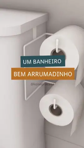 Suporte duplo de papel higiênico: prático, elegante e fácil de encaixar no vaso sanitário! 🔥COMENTA 