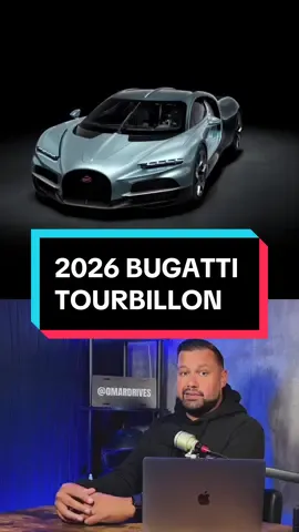 The 2026 Bugatti Tourbillon is here! The hybrid hypercar gets a V16 and 3 electric motors making 1,775-HP! #bugatti #luxurycars #cartok #carsoftiktok 