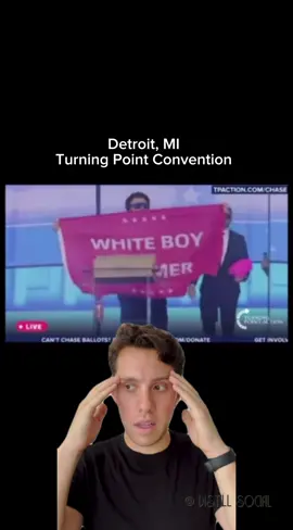 We have whiplash from the onslaught of insanity in Detroit this weekend.  How do you flip from pandering to black voters to “white boy summer” at the drop of a hat?! #detroit #turningpoint #dumptrump #election2024 #michigan 