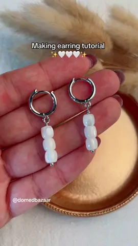 Click the homepage link and search the number 🔍 to view the production video of the same earring material (RGP4727S) (PP8552-40) (NS1953) 🔗#earrings #earringsbusiness #pearl #handmade #diyjewelrymaking #charms #fyp #foryoupage 