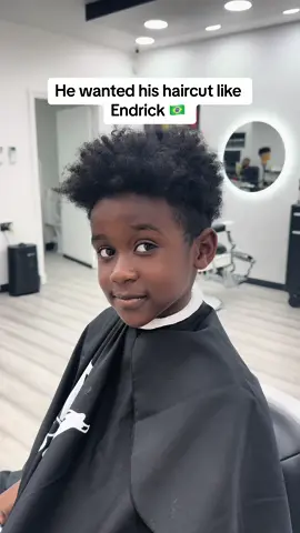 Does it suit him? 🔥  #barber #endrick 
