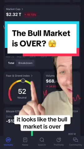 Is the bull market over? Tools like this one can actually help us to answer that question 🙏 AD #crypto #cryptocurrency #invest #cryptok #finance #ai 