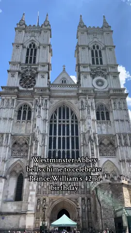 Westminster Abbey’s bells chime to celebrate the birthday of the Prince of Wales #fyp #london #princewilliam #westminsterabbey #happybirthday #birthday #princeofwales #royalfamily 