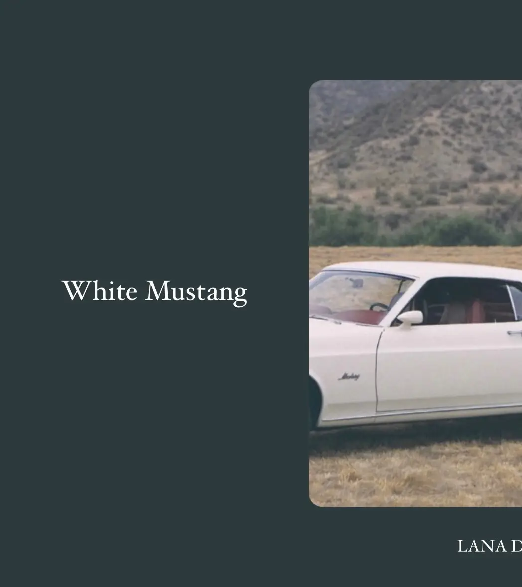 #whitemustang #lanadelrey 