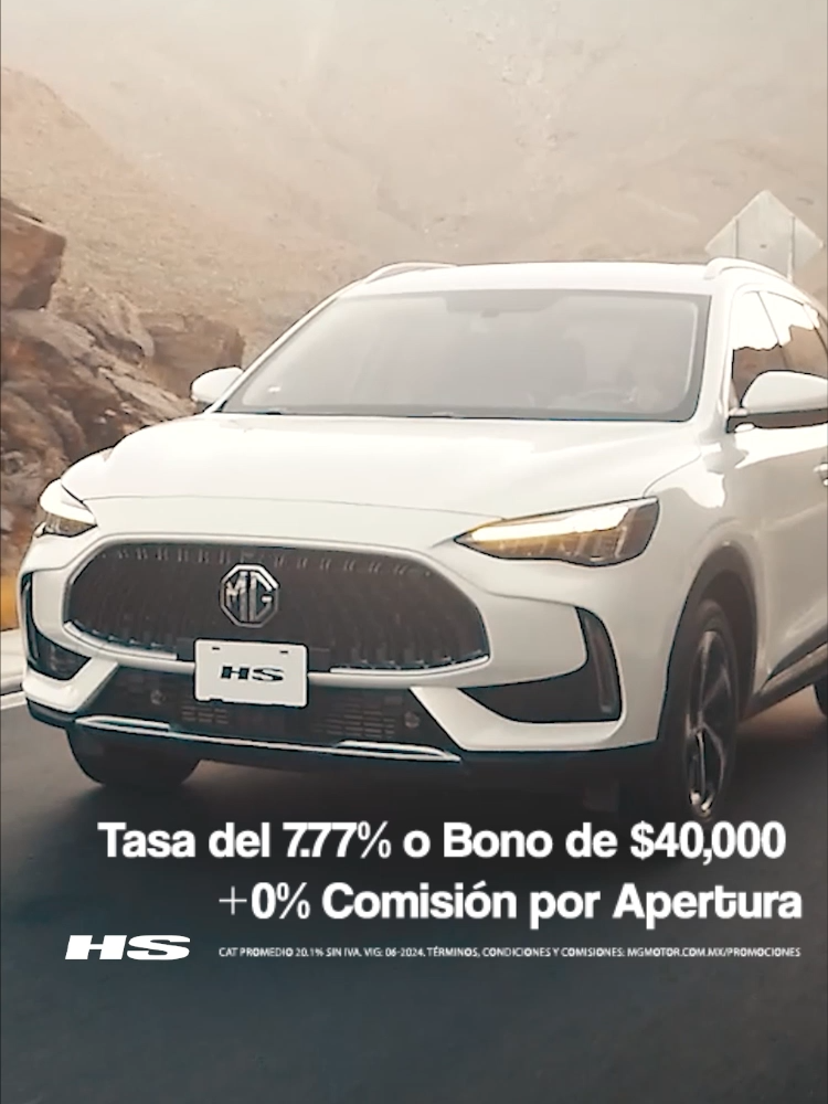 Explora el mundo con confianza con MG HS 🚗⚡️, el SUV que te impulsa a seguir adelante con BONO DE HASTA $40,000  Cotiza y estrena ahora 👇🏼