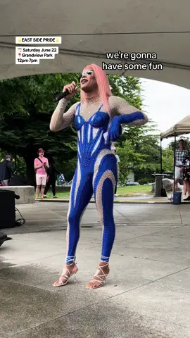 COME PLAY AT EAST SIDE PRIDE TOMORROW!! 🤸🏽‍♂✨🏳‍⚧ 🌈💖🏞️☀️ 🌈 Join us at Grandview Park from noon, where over 45 artisans and community groups will be showcasing their unique creations including @proud.zebra, @hail.claytan, @saucestrap, @riverorgan, @madamradical, @lonelymountainembroidery, and many more!  🏞️ PLUS the Parks Board Queer Inclusion Team is bringing you hoops, juggling, button-making and more fun activities to the rink.  🍡 Dig into delicious eats from food trucks and our community BBQ hosted by SAIGE Community Food Bank. And you can keep your bike in top shape with Our Community Bikes offering free tune-ups! 🚲 🤭 And of course you won't want to miss our incredible lineup of performances — See you there! 💖📲 Link in bio for more details on upcoming events. 