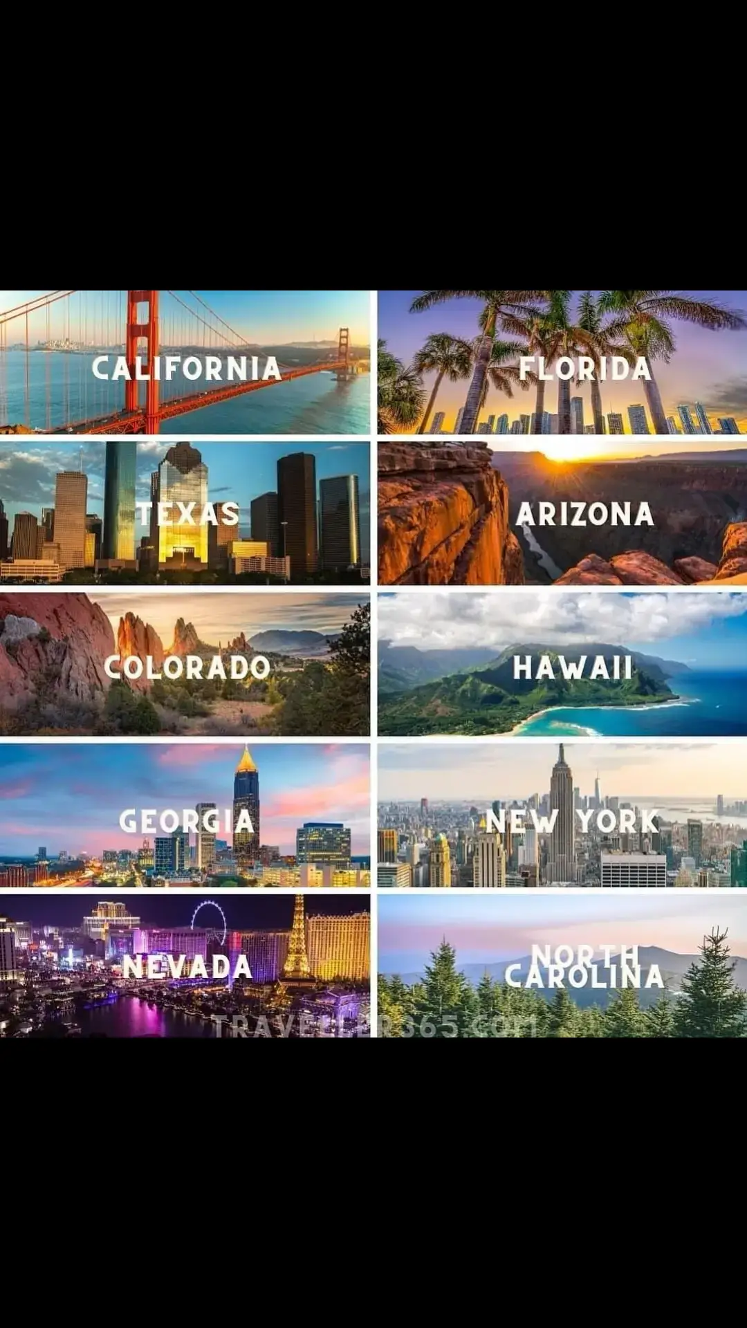 What is the most beautiful state in the USA ?🇺🇸 ✈️ . . ➢ Credit 👉🏆🎥 @_iloveusa . . ➢ Alliance @america_states @guimello.usa .  . #conexaoamerica #california #texas  #usa #unitedstates #colorado #georgia #nevada #florida #arizona #hawaii #newyork #northcarolina 