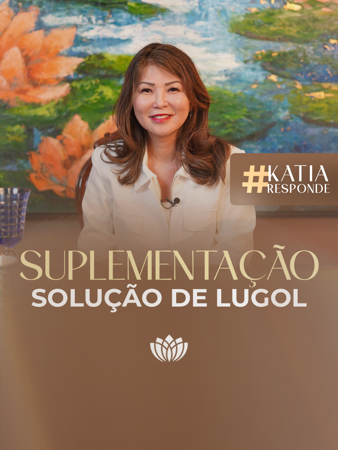 Hoje, no #katiaresponde, eu irei aprofundar o tema da suplementação básica, focando na solução aquosa de lugol. Neste vídeo, vou explorar as propriedades desse mineral, seus benefícios para a saúde, e como usá-lo corretamente e com segurança na nossa rotina de suplementação. O vídeo completo já está disponível no meu canal.  #katiaharanaka #suplementacao #solucaodelugol #lugol #saude