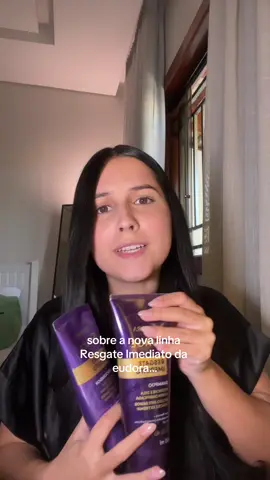 vcs sabiam q a eudora lançou a linha “Resgate Imediato”? uma linha de reconstrução e eu testei para contar para vcs 🤍🧖🏻‍♀️  #produtosdecabelo #eudora #resgateimediato #eudorasiage 