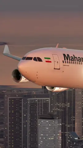 Mahan Air A340 Over Dubai #aviation