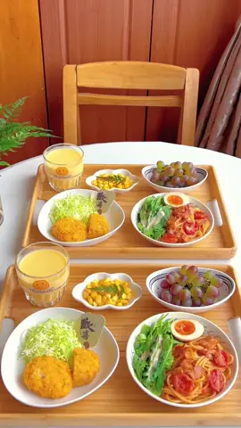 Breakfast is not the same | Bacon pasta mixed salad, mango milk #cooking #satisfying #trending #fyp #foryoupage #eating #foryou 
