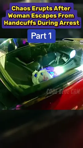 Chaos Erupts After Woman Escap** From Handcuffs During Arrest#cops #police #arrested #jail #jailtiktok #jailtiktok #lawenforcement #flypシ #policeofficer #usa🇺🇸 #policeoftiktok #viral #flypシ🤗❤️🙏 #flyps #copsoftiktok #ca 
