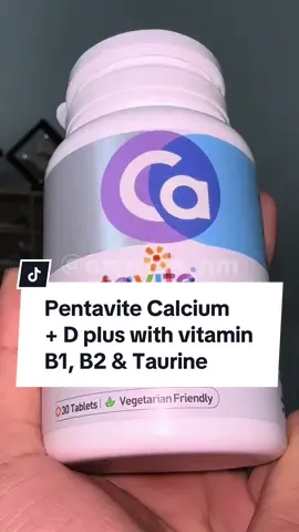 Sehari 1 bijik. Pentavite Calcium + D Plus with Vitamin B1, B2 & Taurine. Yogurt Chewable. Vegetarian Friendly. 1 botol ada 30 tablets.  #pentavite #pentavitemalaysia #pentavitevitaminb #vitamin #supplements #tulangkuat 