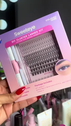 DIY LASH CLUSTERS #fypp #diylashextensions #lashclusters 
