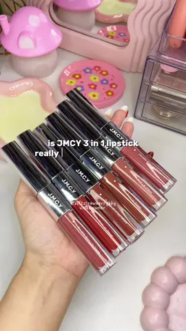 PROOF TEST of JMCY! 👀🫧🎀🌸 #jmcy #jmcyph #jmcy3in1lipstick #3in1lipstick #jmcylipstick #everythingprooftint #lipstick #mattelipstick #glossylips #makeup #fyp 