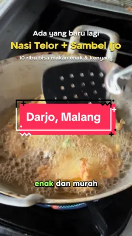 Nasi pake telor dadar adalah menu favoritku sepanjang masa 😍 #malang #kulinermalang #malangfoodies #malangkuliner #kotamalang #malanghits #fypシ゚viral #telordadar 