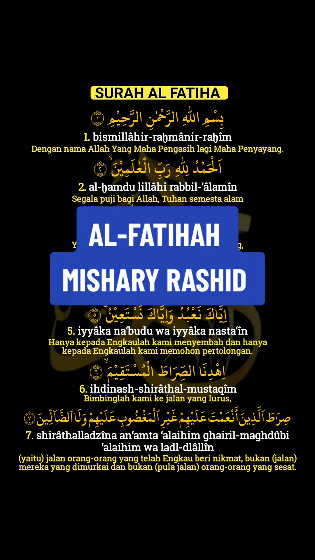 1 SURAH AL FATIHA 🔊 MISHARY RASHID ALAFASY  #surahalfatihah #alfatiha #misharirashidalafsi #misharyrashid #theopener #surahpembukaan #surat #surah #ayat #ayah #surah1 #coran #quran #alquran #quran_alkarim #hijab  #diniislam #hijrah #i❤️allah❤️  #alhamdulillah #subhanallah #lailahailallah #allahuakbar #benaziz #سورة_الفاتحة #القران #القران_الكريم #القران_راحة_نفسية #القرءان_راحةالقلوب #ارح_سمعك_وقلبك_بالقران 