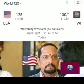 Today Wi v's USA What a Match win by West Indies #foryoupage #foryou #viralacount🌹🌹 