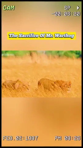 The sacrifice of mr. warthog. #wildanimals #animals #foryou 