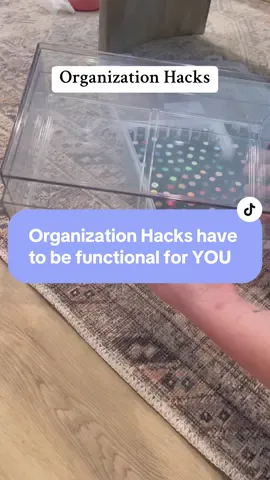 organization hacks have to be functional for YOU. Or you might as well not organize because it wont last. #creatorsearchinsights #organizationhacks #organizationtips #functionalorganization #organizingwithadhd #adhdorganization #organizedbathroom #organizeddrawers 