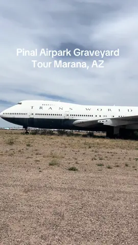One of u guys prob have the plane tag for the TWA 747 #aviation #rare #retired #tour #pinalairpark #arizona #cool #amazing #old #planes #avgeeks 