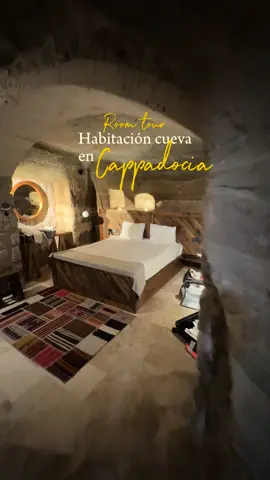Que experiencia es quedarse dentro de una cueva ⛏️⛰️🤍 #cappadociaturkey #cavehotel 