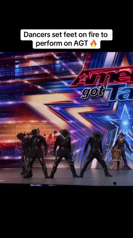 Electrifying dancers set feet on fire to perform on AGT #creatorsearchinsights  #dancers #agt  #talentshow 