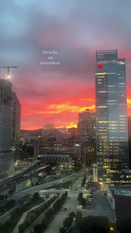 The other day in #Montreal , after the rain. NO FILTER | PURE MAGIC ☄️  - - - #fyp #firesky #scenic #miracle #goldenhour #skyline #dream #magic #meditation #nofilter #naturalbeauty #nature #city 