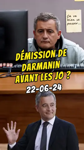 Démission de Darmanin avant les JO ? 🧐 - 22-06-24 (Contenu parodique généré par l'IA)  #parodie #zemmour ​#ericzemmour ​#fake #tiktok​​ #mélenchon #davynimal ​#fakesituation⚠️ ​#macron #humour ​#politique ​#news #legislative ​#jeuxo #Absurde #article16 #lfi #rn #darmanin #jo #paris2024 