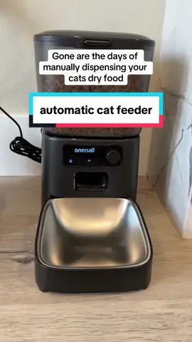 This handy app controlled cat feeder is currently on sale for $44.99 & has free shipping 😍 literally the most convienent thing ever! 💕#catfeeder #automaticcatfooddispenser #cat #catproducts #cattok #catsoftiktok 