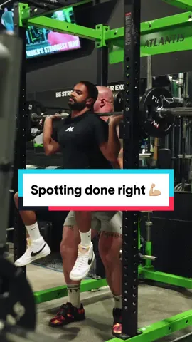 Spotting done right 💪🏼 . . . . . . #Informative #fitnesstips #Fitness #fitnessmotivation #fyp #comedy #worldsstrongestman  #strongman #gym #gymmotivation #trainingtips #crossfit #bodybuilding #powerlifting #deadlift #squat #Lifestyle #healthyhabits #movement #strengthtraining 