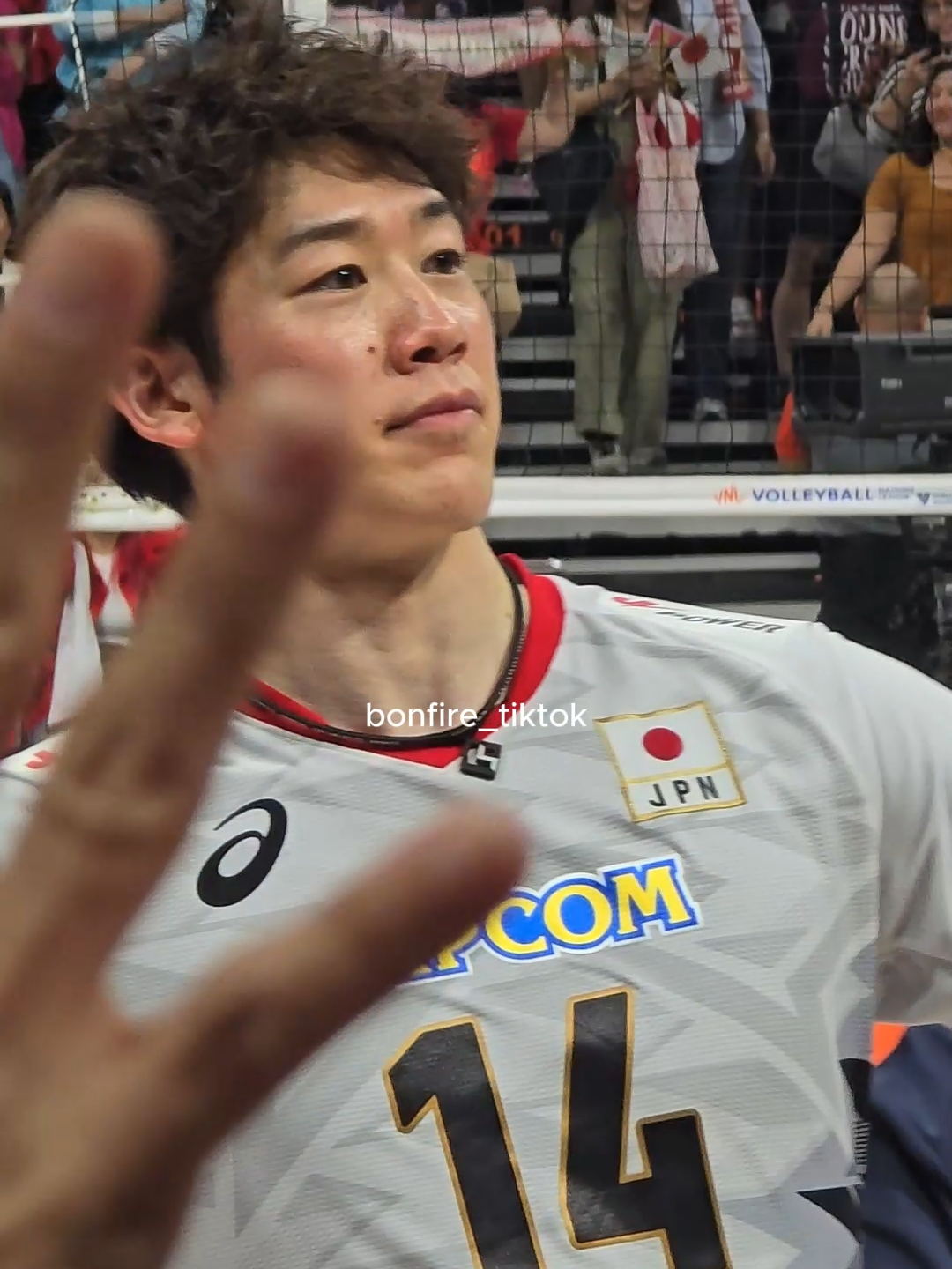 Yuki Ishikawa post game against France #VNL #volleyball #volleyballworld #yukiishikawa #japan