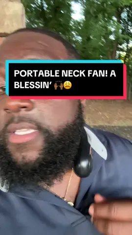 If ya back is big invest in some RELIEF!!!! 😩😭🙏🏾 #neckfan #tiktokshop #foryou #fypシ゚viral 