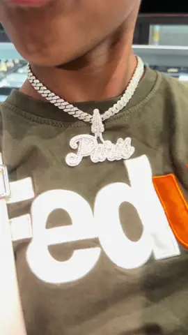 I thought I was dropping 20k on my chain & bracelet, but i had a bigger surprise waiting (new name pendant) turn up 😍🥴#badkidparis #fypage #jewelry 