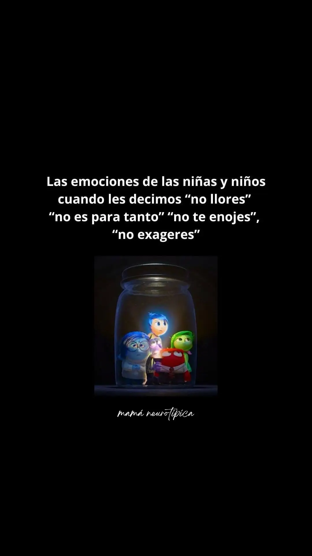 Validar y reconocer las emociones es muy importante para que ellos aprendan a entenderlas, abrazarlas y vivir con ellas toda su vida, decirles no pasa nada, no las hace desaparecer, solo las reprime Digamos está bien sentir dolor y llorar,  entiendo que estés tristes, te acompaño en este momento donde te sientes mal 🫶🏼✨  #emociones #intesamente2 #intensamente #sentimientos #reconocetusemociones #noreprimastusemociones #emocionesysentimientos 